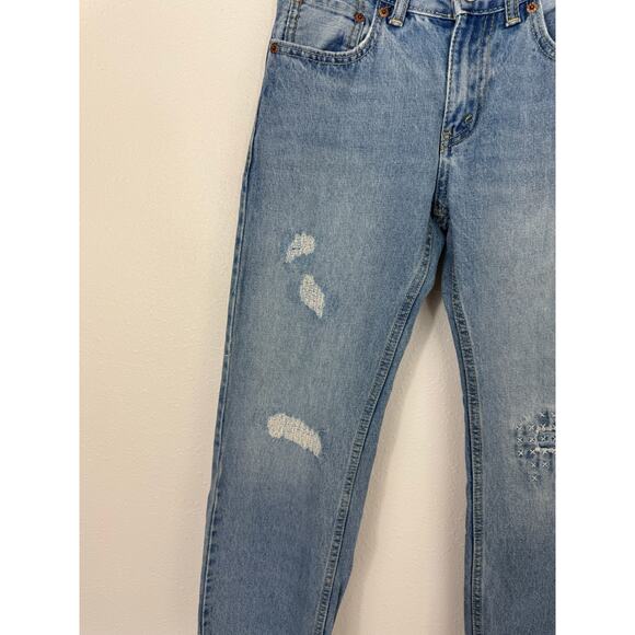 Levi’s Girls Classic Jeans | Size 10 Reg W25 L25 | Distressed Patchwork - Picture 3 of 6
